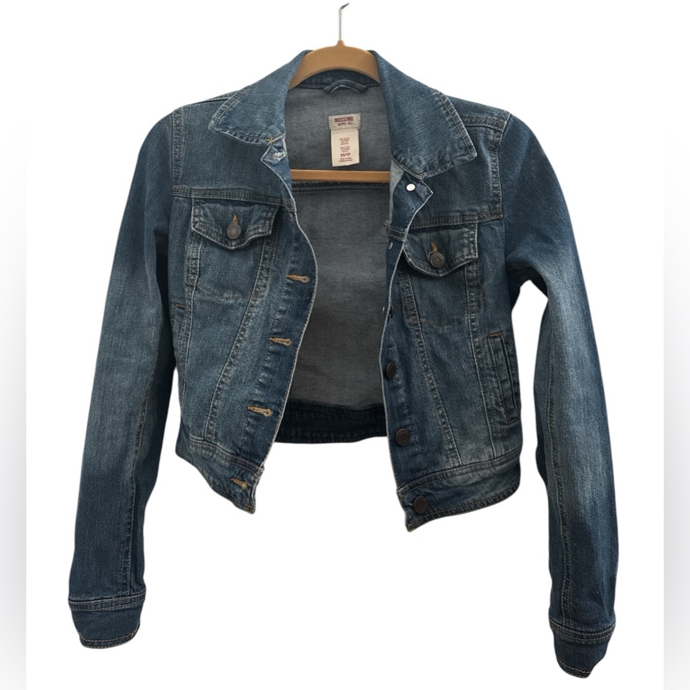 Mossimo Supply Co Blue Cropped Jean Jacket XS